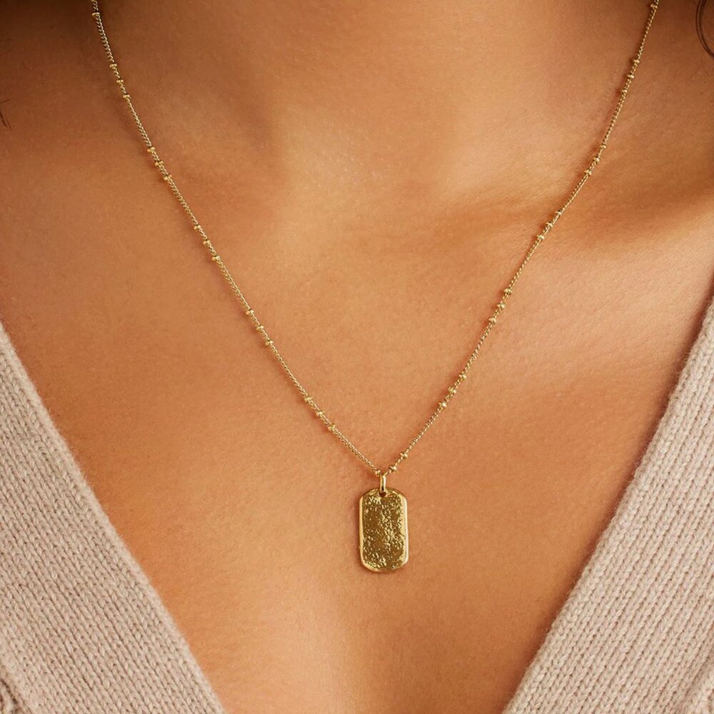 Gorjana Griffin Dog Tag Necklace